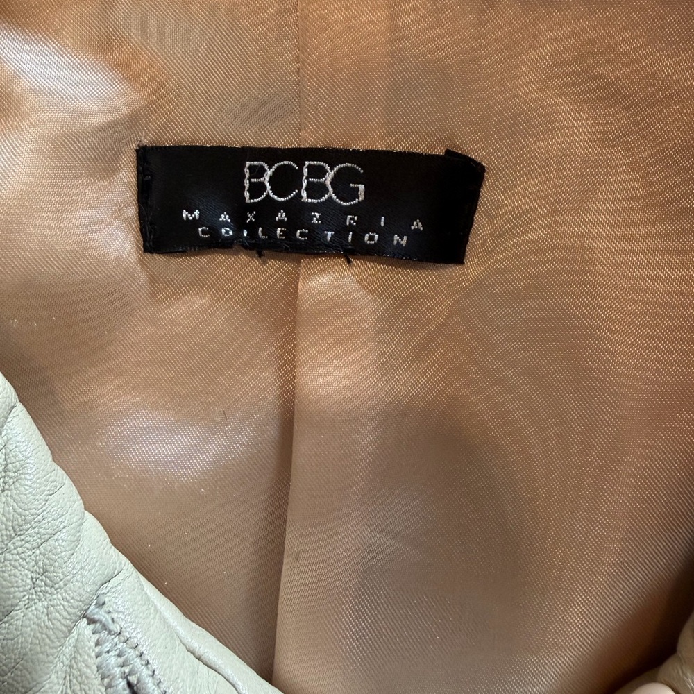 BCBGMaxAzria Tan Leather Jacket - Picture 5 of 5